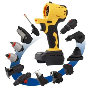 Multifunctional Cordless Electrical Power Tool Set 12-in-1 Interchangeable Head Lithium Battery Drill Saw Sander Combo Hard Case