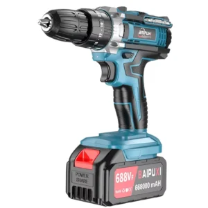 Multifunctional Household Electric Drill and Screwdriver Rechargeable Lithium Battery Powered Small Steel Hand Tool