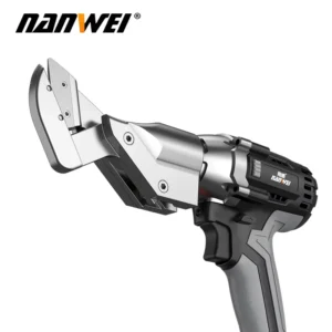 NANWEI Cordless Electric Metal Cutter Sk5 Blade Iron Shear Sheet Carbon Steel Scissor Battery Operated Battery Electric Scissor