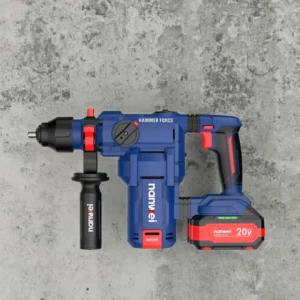 NANWEI H8281 Brushless Cordless Rotary Hammer Drill 20V MAX Battery Hammer with Handle for Concrete Power Hammer Drills