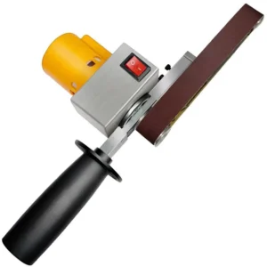 NEOBRISKEN Mini Handheld Electric Sanding Belt Machine DIY Grade Electric Sander for Metal Polishing
