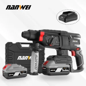 NW H5261 20V Brushless Cordless Demolition Hammer Impact Drill for Concrete Steel Wood Drilling Lithium Ion Battery