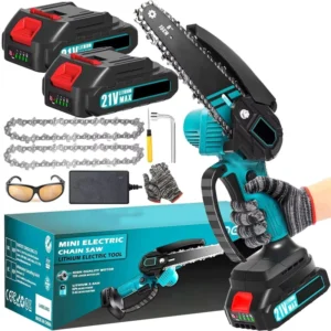 New Arrival 21v Lithium Battery Rechargeable Portable Electric Chainsaw Mini 6 Inch Cordless Mini Chain Saw for Garden