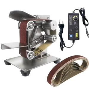New Mni Mini Belt Sander Grinder 220V DIY Electrical Band Grinding Sharpening Polish Tools Customizable
