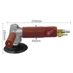 Newings Air Angle Grinder 1.5kg 4300RPM for Wet Flexible Polishing Pad