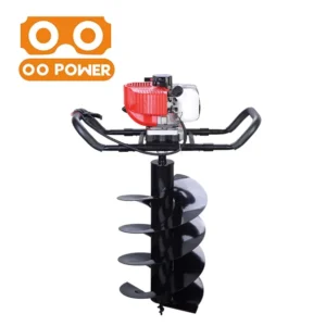 OO Power 52cc Gasoline Powered 1.5kw Engine Earth Auger One Man Operated Metal Farm Tool Model OO EA52