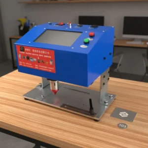 One handed Portable Pneumatic Dot Peen Marking Machine Battery Powered Metal Engraver for Car Chassis VIN Code Marking