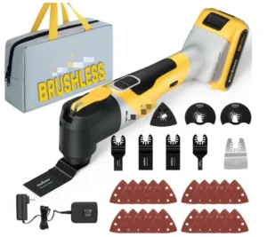 Oscillating Tool 20V Brush Less Cordless Oscillating Tool Kit for Trimming Sanding Cutting