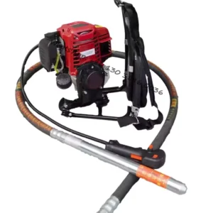 Outdoor Construction Site 1KW High power Portable Backpack Plug in Gasoline Cement Concrete Vibrator With 2.5m Vibrating Rod