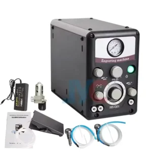 Pneumatic Hand Jewelry Engraver 110V 60Hz Pneumatic Engraving Machine 400 8000 RPM Pneumatic Graver Handpiece Double Head