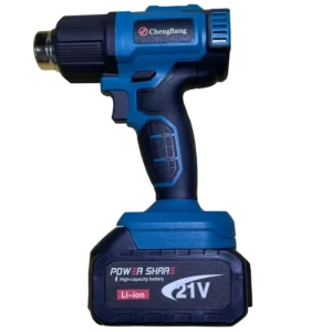 Portable 21V High Power Thermostatic Electric Heat Gun 2000W Cordless Hot Air Blower Temperature Adjustable Sealing Tools