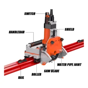 Portable 2m Electric Professional Grade 110V Power Cutter Large Format 45 Degree Chamfer Miter Porcelain Marble Ceramic Cutter