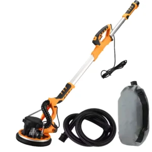 Portable 9″ Drywall Sander 110V/220V High Wall Grinder Dust Free Putty Grinding Machine DIY Handheld Ceiling Polisher Electric