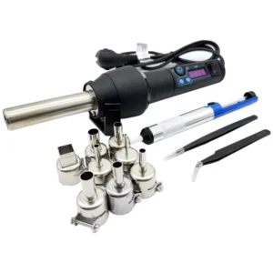 Portable Corded Electric DIY PVC Heat Shrink Tool Adjustable Temperature 300-500C Digital Display Cool Hot