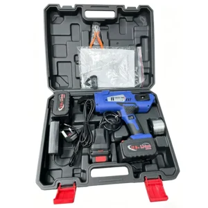 Portable Cordless Electric Rebar Tying Machine Construction Tool 1 Year Li Ion Warranty Black Red for BMC Pattern for 0.8mm