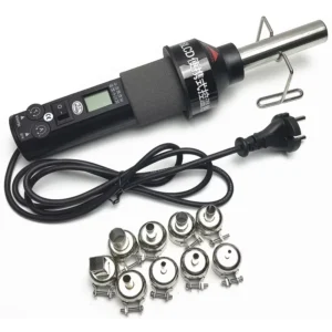 Portable Digital Heat Air Gun GJ8018 Welding Tool Repair Station 9 Nozzle Heat Shrink Gun 220V