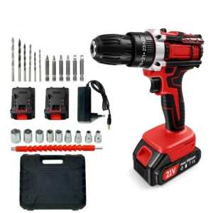 Portable Electric Cordless Drill Power Tool Set Hand held Variable Speed Battery Operated Plastic Material OEM Customizable