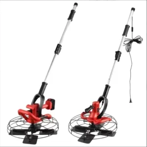 Portable Industrial Grade Rubber Power Trowel Machine Plug Powered 220V Wall Smoothing Tool Concrete Surface Sanders