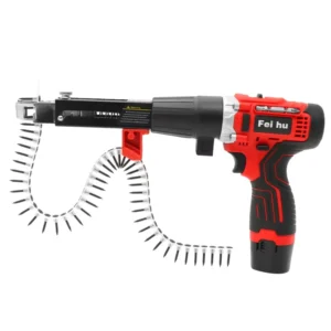 Portable Lithium Electric Cordless Drill Staple Gun Battery Nailer for Woodworking for Shooting Nail Guns and Nailing Machine