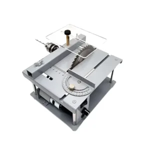 Portable Mini Multi Function Lift Table Saw Set DIY Woodworking Electric Power Source