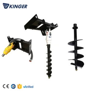Post Hole Digger Earth Drill Excavator Skid Steer Attachment Hydraulic Earth Auger for Tree Planting