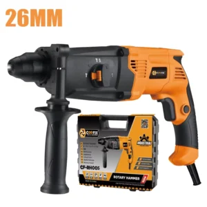 Power Drill with SDS PLUS Chuck Rotary Hammer and Hammer 26mm Three Function Power Drills Machine