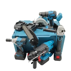 Power Drilling Machines Battery Cordless Chain Saw Hammer Electric Angle Grinder Wrench Brushless Impact Drill Combo Tools Set