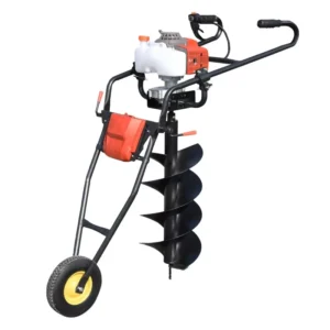 Power Earth Augers 52cc 62cc Hand Push Type Ground Drill Earth Auger Machine Mini Post Hole Digger