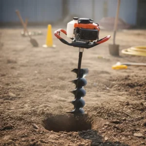 Power Earth Augers 52cc 62cc Hand Push Type Ground Drill Earth Auger Machine Mini Post Hole Digger