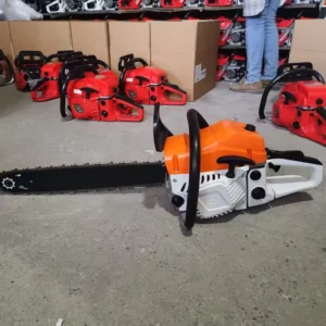 Power Professional 58cc 2 Stroke Petrol Gasoline Chain Saw with 20 Inch Bar Guide Industrial Grade OEM Customizable DIY