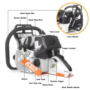 Power Professional Chainsaw 660 Powerful Petrol Gasoline Chain Saw 92CC Chainsaw