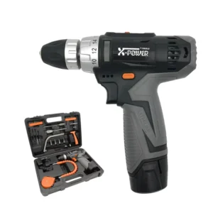 Powerful Heavy Duty Battery Portable Lithium Cordless Hand Drill Machine Electric Drill Power Toolkit for Woodworking