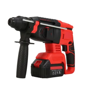 Powerful Lithium Battery Powered Electric Hammer Drill Rechargeable Lightweight Electric Demolition Hammer with Safety Clutch