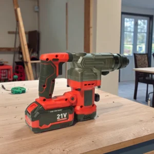 Professional 1200r/min 5500bpm 30mm Concrete Demolition Drill Cordless Electric Hammer with 2 Batteries Charger