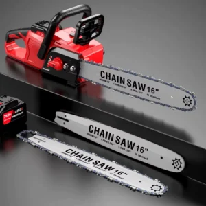 Professional 16 Inch Cordless Electric Chainsaw 21V Lithium Battery Powered Portable Logging Saw for Tree Cutting