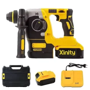 Professional 21V Cordless Electric Hammer Drill Impact Machine Power Tool Combo Kit for Industrial Construction