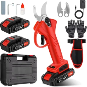 Professional Cordless Electric Pruner Shears Brushless Motor 25mm Cutting Capacity for Fruit Tree Pruning Battery Powered Garden