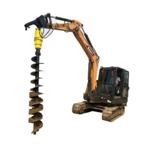 Professional Earth Auger Drill for 4-6T Excavator with Engine & Pump 6000Nm Max Torque