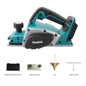 Professional Heavy Duty Wood Planing Tool Industrial Construction Use 18V Brushless Cordless Electric Planer Steel Alloy