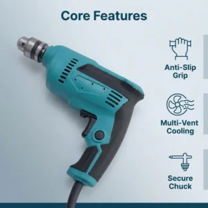 Professional High Power Wood Drilling Tool Household Mini Lightweight Handheld Electric Impact Drill