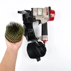 Professional Industrial DIY Home Use Steel Coil Nail Gun CN55 Pneumatic High Performance Lightweight Ergonomic Design Low Noise