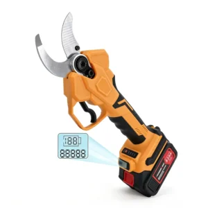 Professional Lithium 21V Folding Telescopic Bypass Pruning Shears Anti Slip Rubber Plastic for DIY Industrial Tree Pruning