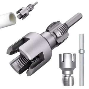Professional Pipe Threader Tool Internal & External Thread Cutter Quick Threading Device Chrome Vanadium Steel