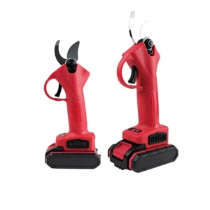 Rechargeable Electric Pruning Shears Lithium Ion Cordless SK 5 Alloy Steel Blade 3.5cm Cutting Capacity Garden Horticulture