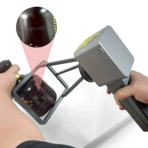 Rechargeable Handheld 20W Fiber Laser Marker Built in Battery Engraving for Metal Plastic Wood Leather & Glass