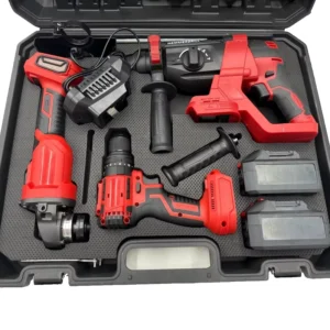 Rechargeable Lithium Brushless Electric Angle Grinder Cordless Impact Hammer Drill Toolbox Tool