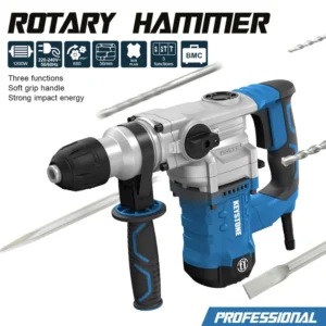 Rotary Hammer 1200W(10A) Heavy Duty Electric Rotary Hammer Drill Professional Power Tool