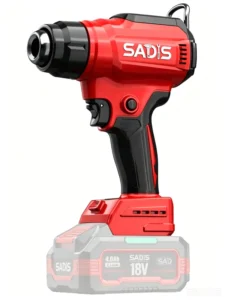 SADIS Temperatures Adjustable 2 Nozzles Electric Heat Gun 18V Lithium Battery Power Tool Cordless Handheld Hot Air Gun