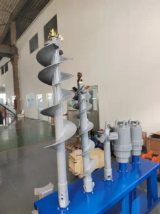 SJ15000 Excavator Attachments Hydraulic Power Earth Drills Construction Machinery Auger Drills
