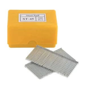 ST45 Low Carbon Galvanized Steel Brad Nails Industrial Grade Ring Shank Smooth Cupped Heads Sharp 2.2mm Diameter